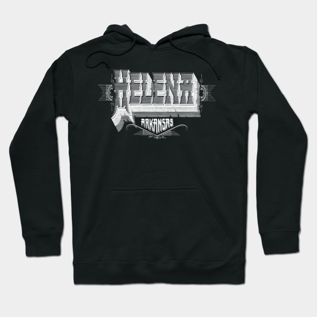 Vintage Helena, AR Hoodie by DonDota